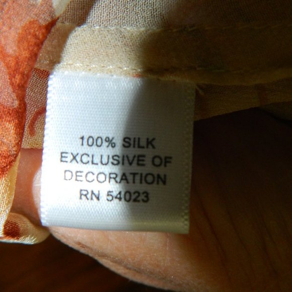 Banana Republic Sheer Silk Sequined Detail Top, 10 - Picture 9 of 9